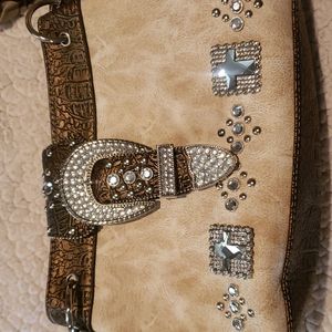 western rhinestone purse